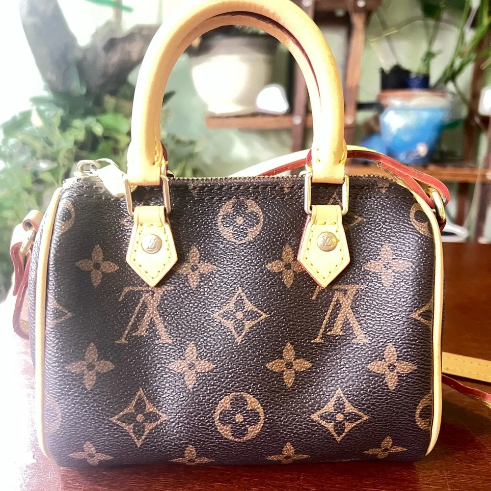 Louis Vuitton Brown and Tan Monogram Mini Bag - Picture 3 of 8